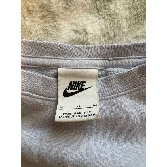 Nike Light Purple Lavender Swoosh Pullover Sweatshirt Size M - Picture 6 of 6